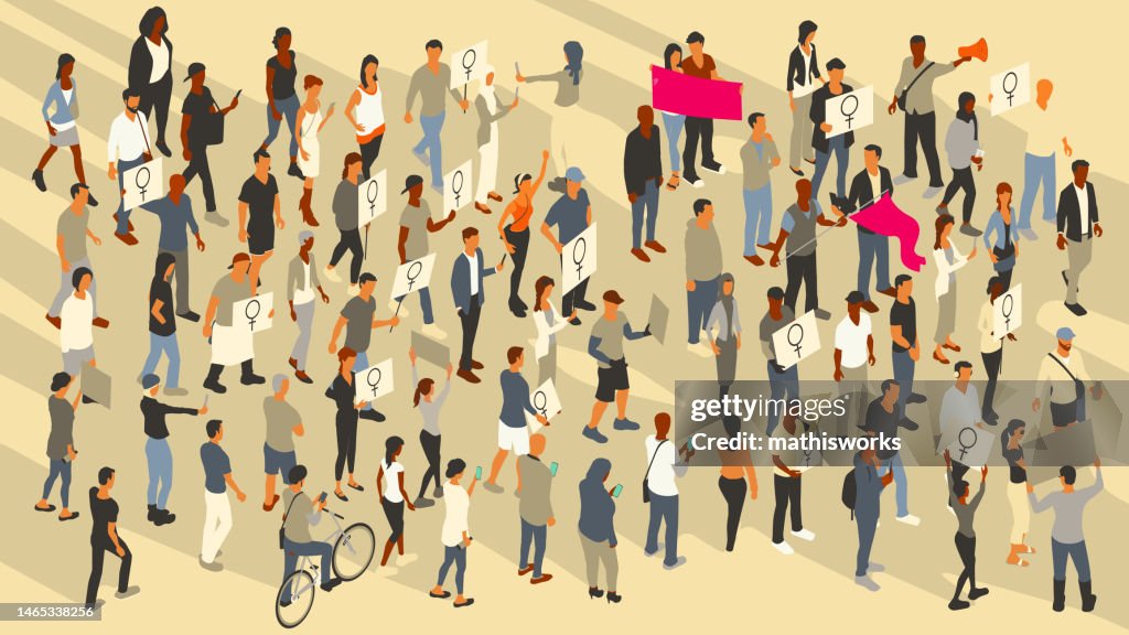 Protest for women's rights