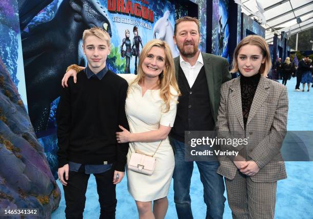 Alexander Cowell, Cressida Cowell, Simon Cowell, and Maisie Cowell