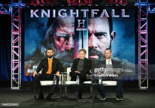 Tom Cullen, Mark Hamill and Aaron Helbing