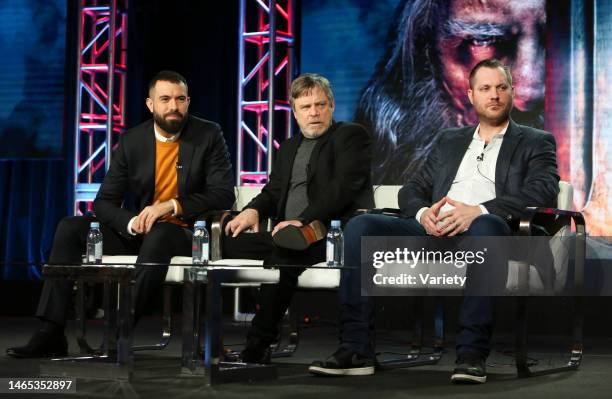 Tom Cullen, Mark Hamill and Aaron Helbing