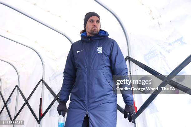 Darren Carter, Manager of Birmingham City looks on during the Barclays FA Women's Championship match between Birmingham City and London City...