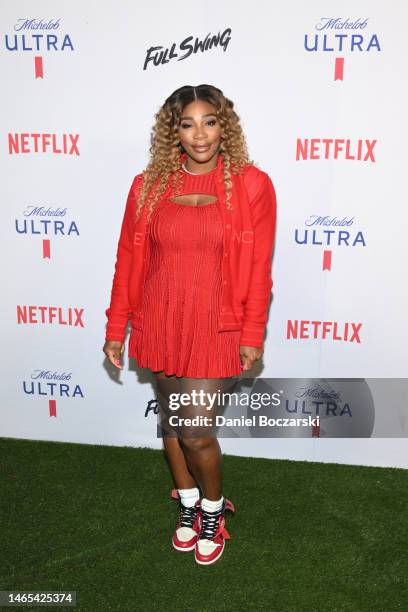 Serena Williams attends Michelob Ultra & Netflix “Full Swing” Premiere & Super Bowl After Party on February 11, 2023 in Phoenix, Arizona.