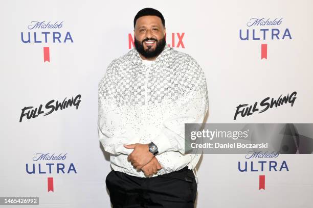 Khaled attends Michelob Ultra & Netflix “Full Swing” Premiere & Super Bowl After Party on February 11, 2023 in Phoenix, Arizona.