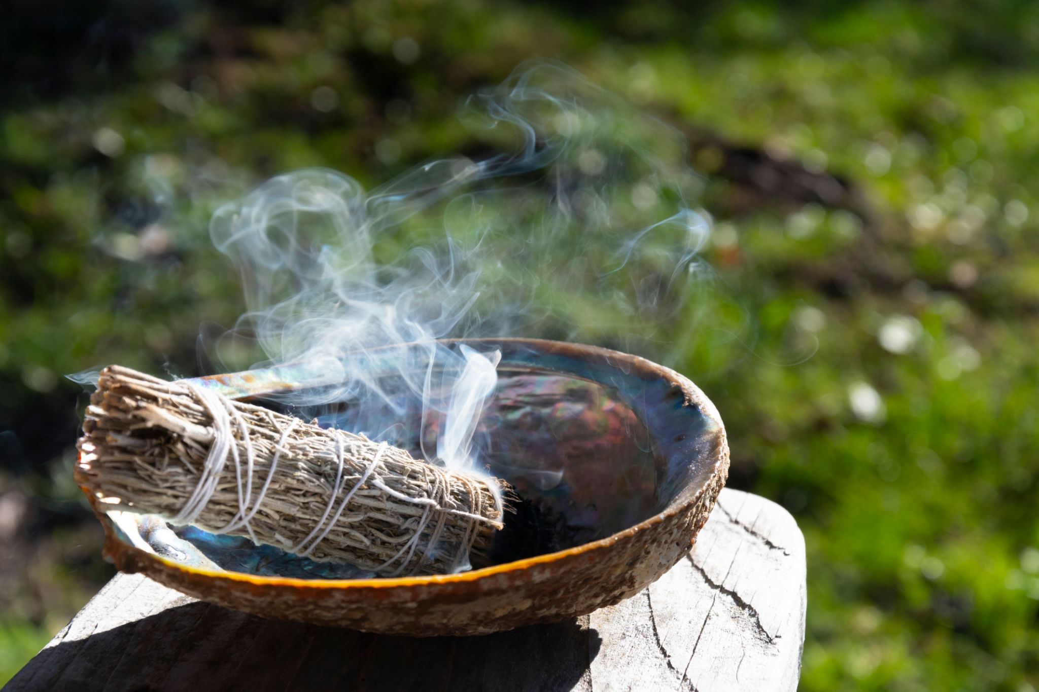 sage smudging