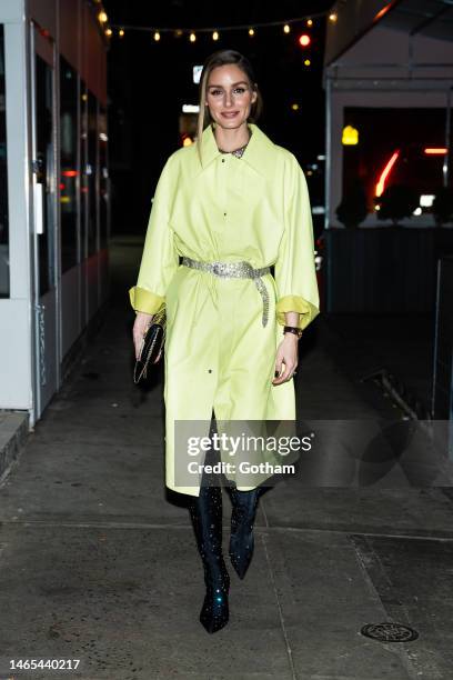 Olivia Palermo attends the Mackage X Olivia Palermo dinner at Raoul's in SoHo on February 12, 2023 in New York City.
