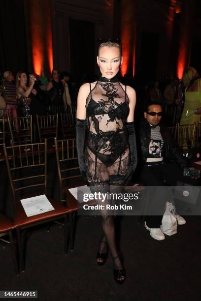 Meredith Duxbury attends the Kim Shui fashion show during the February 2023 New York Fashion Week at Capitale on February 12, 2023 in New York City.