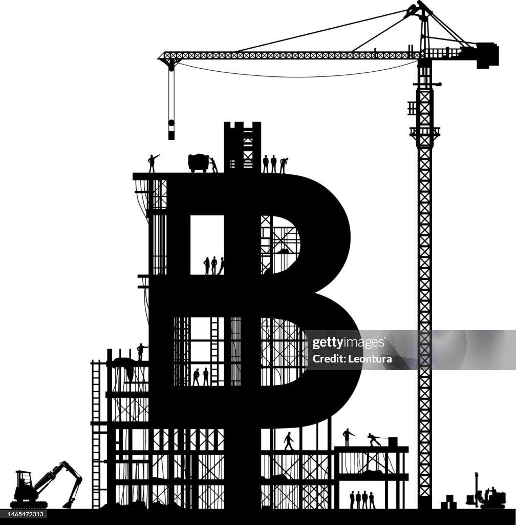 Making Bitcoin High-Res Vector Graphic - Getty Images