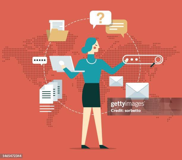 Multitasking Raphic Multitasking Woman High-Res Vector Graphic - Getty Images