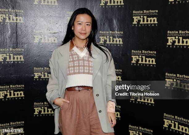 Domee Shi attends the Women's Panel during the 38th Annual Santa Barbara International Film Festival at The Arlington Theatre on February 11, 2023 in...