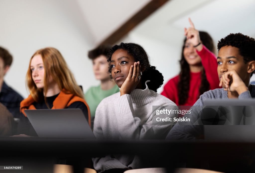 Young students in classroom