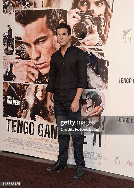 Actor Mario Casas attends a photocall for 'Tengo Ganas de Ti' at ME Hotel on June 19, 2012 in Madrid, Spain.