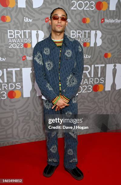 Loyle Carner attends The BRIT Awards 2023 at The O2 Arena on February 11, 2023 in London, England.