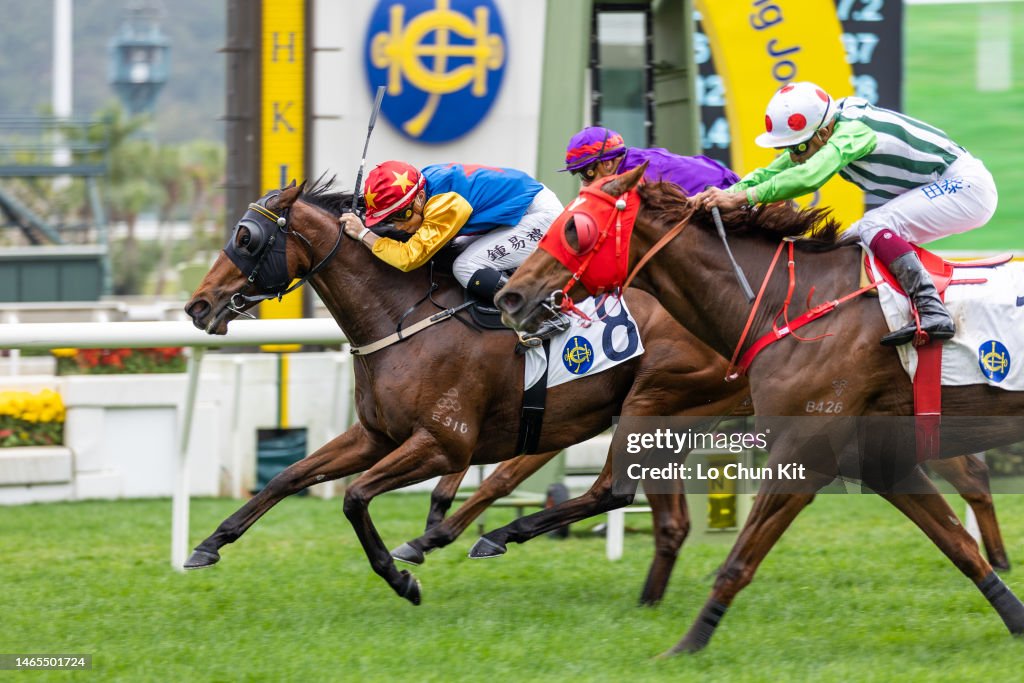 Greg Chung Racing Jockey Angus Chung Yik-lai riding Star Of Glory wins the Race 2 Wing ...