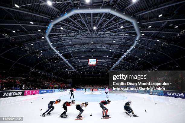 Rianne De Vries of Netherlands, Kamila Stormowska of Poland, Hanne Desmet of Belgium, Courtney Sarault of Canada and Courtney Sarault of Canada...