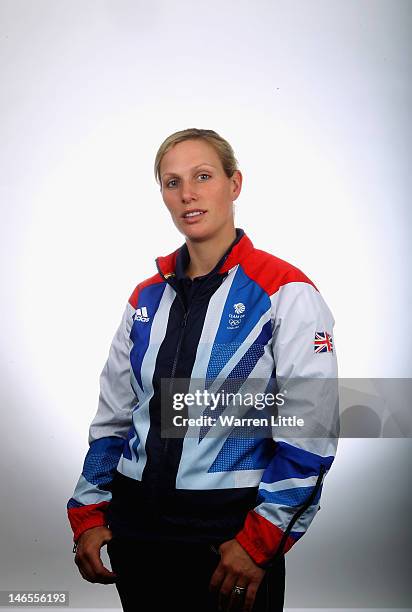 Zara Phillips of Team GB poses for a portrait at the University of Greenwich on June 19, 2012 in London, England