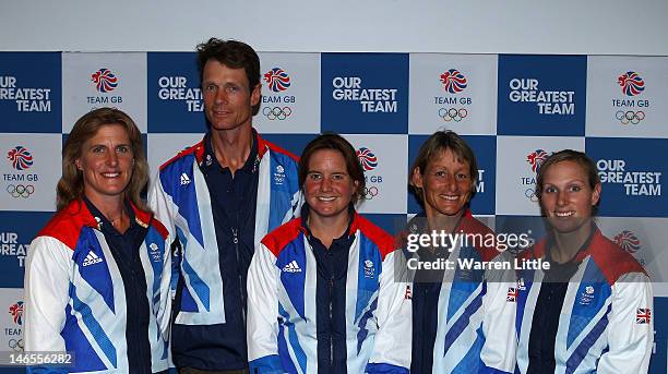 Team GB eventing athletes are announced for London 2012 Olympic Games at the University of Greenwich on June 19, 2012 in London, England.