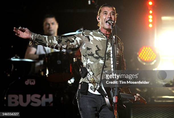 Gavin Rossdale of Bush performs in support of The Sea of Memories release at HP Pavilion on June 18, 2012 in San Jose, California.