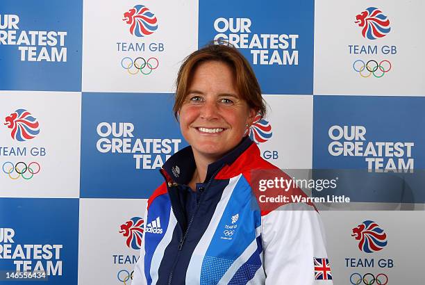 Piggy French of Team GB poses for a portrait at the University of Greenwich on June 19, 2012 in London, England