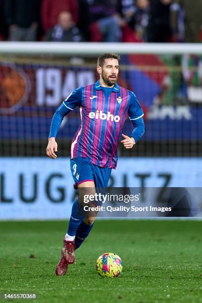 Frederico Venancio of SD Eibar in action during the LaLiga Smartbank match between SD Eibar and CD Leganes at Estadio Municipal de Ipurua on January...