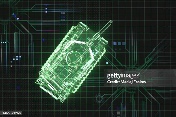 illustration of tank - cyber war stock pictures, royalty-free photos & images
