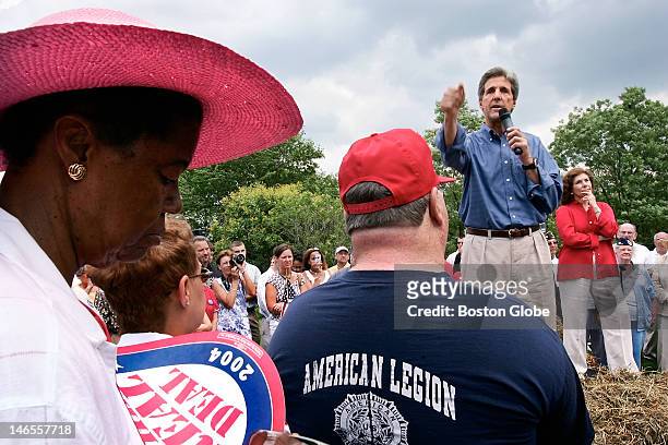 Rosemont Farm , Senator John Kerry attends a barbecue for friends, family and political supporters at Rosemont Farm in Fox Chapel, Pa. On July 5,...