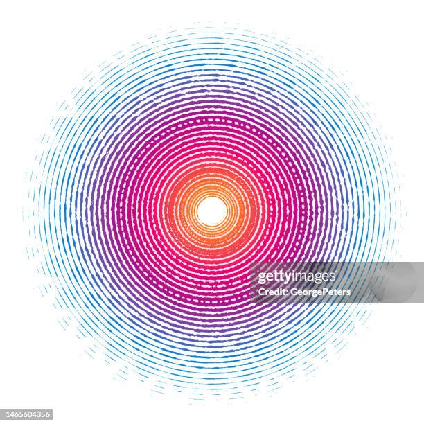 bildbanksillustrationer, clip art samt tecknat material och ikoner med vortex spiral sun - virkad duk