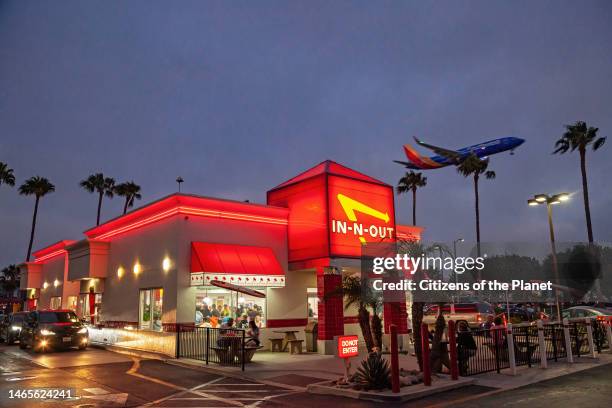 In-N-Out near LAX, Westchester, Los Angeles, California.