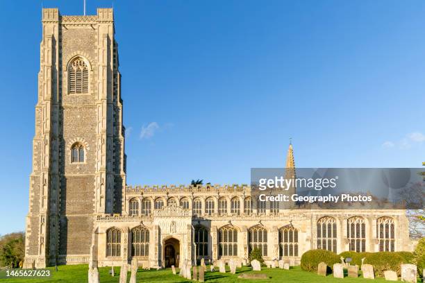 Parish church of Saint Peter and Paul, Lavenham, Suffolk, England, UK.