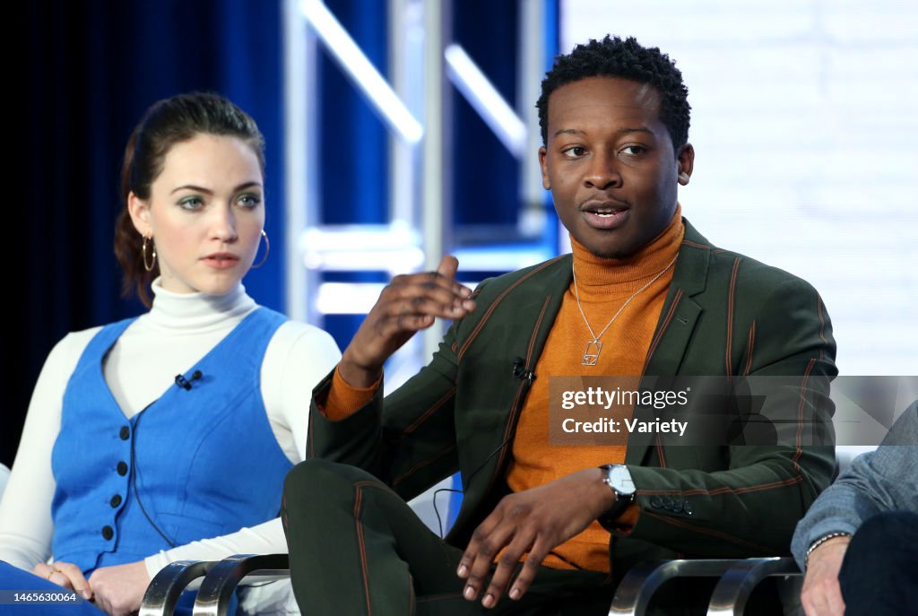 Violett Beane and Brandon Michael Hall News Photo - Getty Images