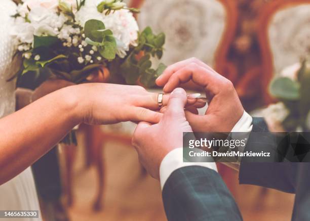 marriage vow - wedding ring stock pictures, royalty-free photos & images