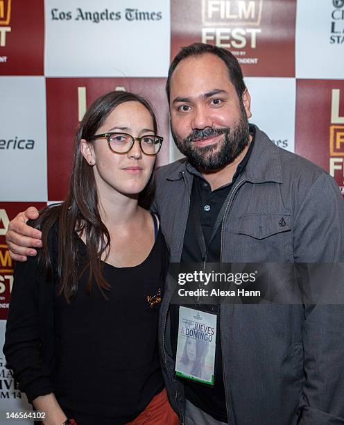 Director Dominga Sotomayor and producer Gregorio Gonzalez attend the "Thursday Till Sunday" Q&A at the 2012 Los Angeles Film Festival held at Regal...