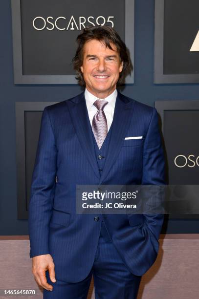 Tom Cruise attends the 95th Annual Oscars Nominees Luncheon at The Beverly Hilton on February 13, 2023 in Beverly Hills, California.