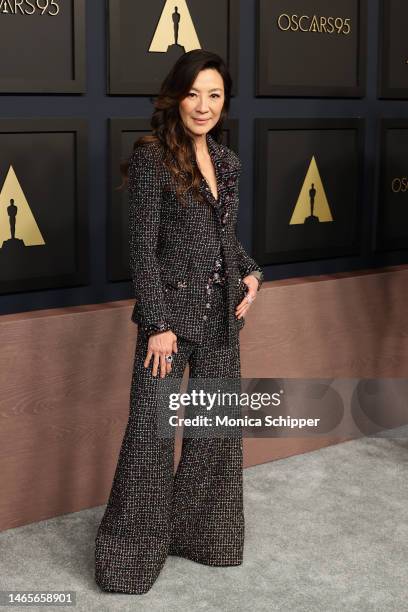 Michelle Yeoh attends the 95th Annual Oscars Nominees Luncheon at The Beverly Hilton on February 13, 2023 in Beverly Hills, California.