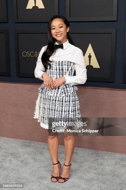 Stephanie Hsu attends the 95th Annual Oscars Nominees Luncheon at The Beverly Hilton on February 13, 2023 in Beverly Hills, California.