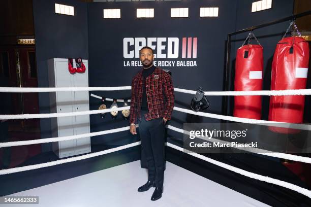 Actor and Director Michael B. Jordan attends the "Creed III" photocall at Le Grand Rex on February 13, 2023 in Paris, France.