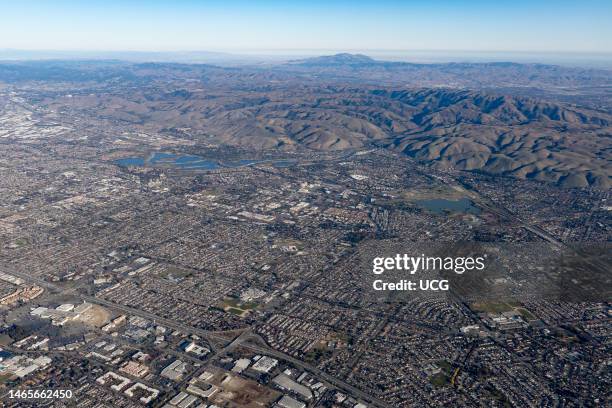 Aerial view of Fremont, California.