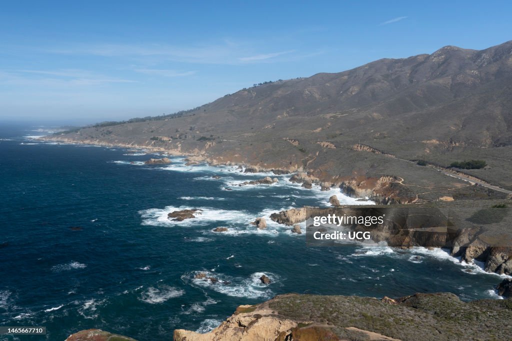 Wave erosion of Cretaceous granodiorite of the northern Big Sur Coast, California