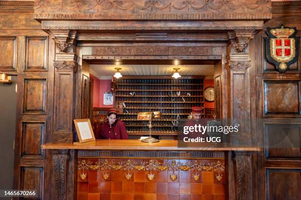 Reception of the Jane Hotel in Greenwich Village, New York City, USA.