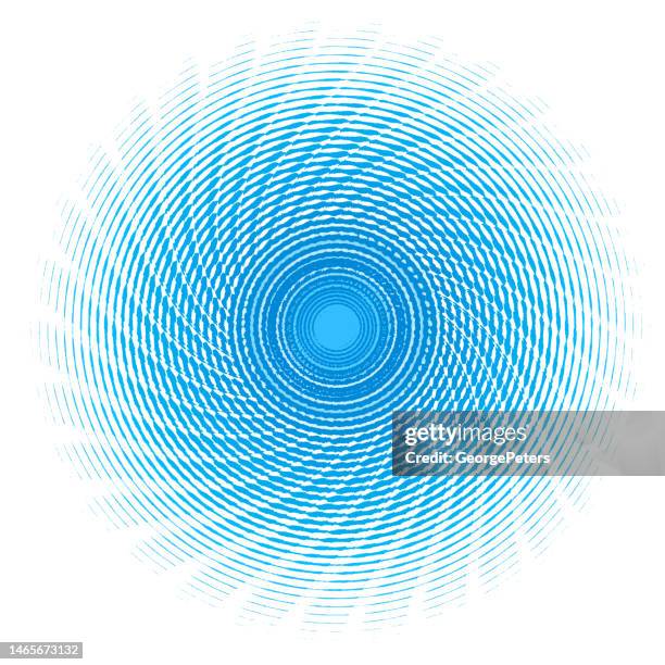 Vortex Resolution Pattern Blue Vortex Spiral Pattern With Glitch Technique High-Res Vector ...