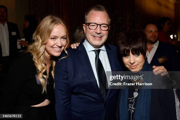 Academy of Motion Picture Arts and Sciences CEO Bill Kramer, Diane Warren, and guest attend the 95th Annual Oscars Nominees Luncheon at The Beverly...