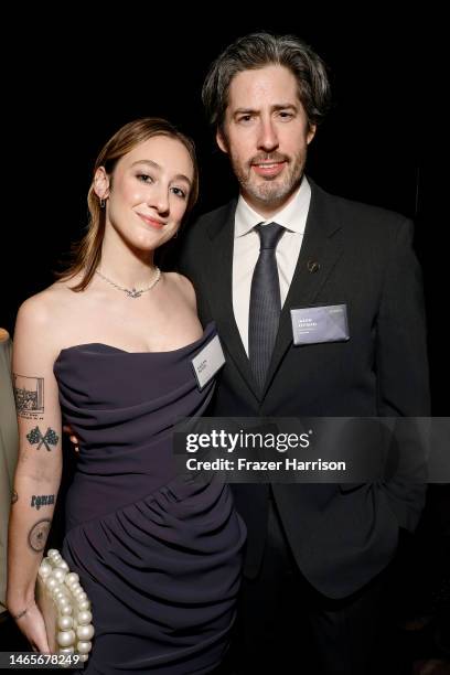 Kaitlyn Butler and Jason Reitman attend the 95th Annual Oscars Nominees Luncheon at The Beverly Hilton on February 13, 2023 in Beverly Hills,...