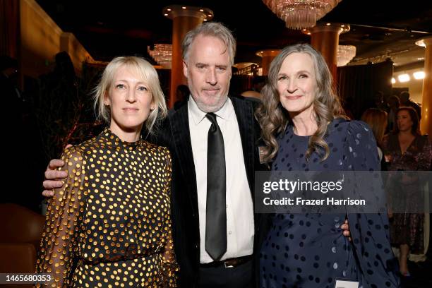 Cara Speller, Mark Gustafson, Jennifer Smieja attend the 95th Annual Oscars Nominees Luncheon at The Beverly Hilton on February 13, 2023 in Beverly...