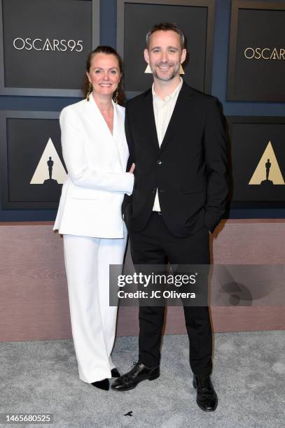 Rasmus Walter and guest attend the 95th Annual Oscars Nominees Luncheon at The Beverly Hilton on February 13, 2023 in Beverly Hills, California.