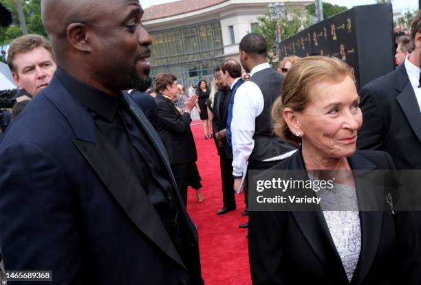 Wayne Brady and Judy Sheindlin