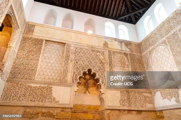 Interior of the Synagogue in the old Jewish quarter, Cordoba, Andalusia, Spain.