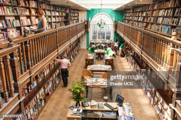 Interior of Daunt Books, Marylebone, London, England, UK.