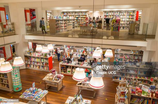 Foyles bookstore, London, England, UK.