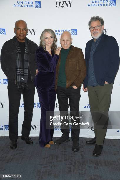 Michael Dorn, Gates McFadden, Patrick Stewart and Jonathan Frakes attend "Star Trek: Picard" final season advance screening and conversation at The...