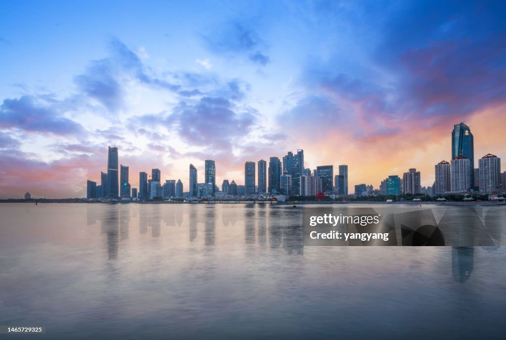 View of Qingdao City Skyline