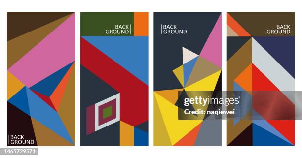 stockillustraties, clipart, cartoons en iconen met vector geometric minimalism design banner template backgrounds,cover and poster trendy abstract collage colors for book, cover, social media story,and page layout. - pagina web